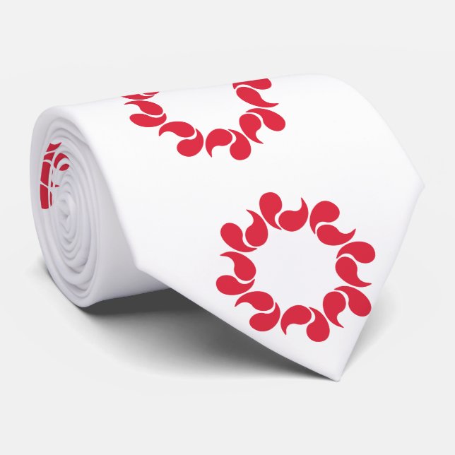 Gravata Bandeira do Distrito de Saitama, Japão (Rolled)