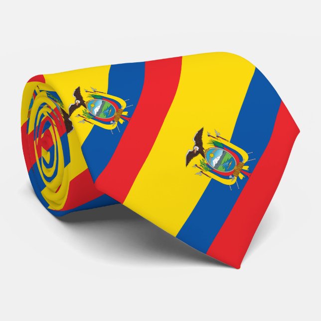 Gravata Bandeira do Equador (Rolled)