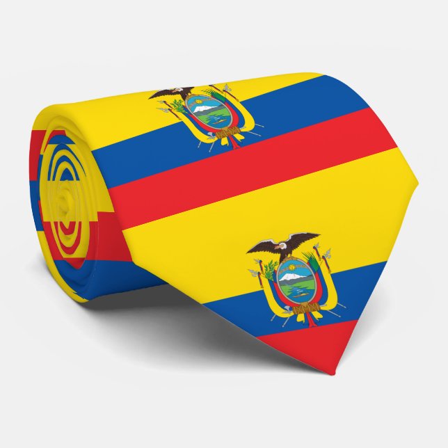 Gravata Bandeira do Equador (Rolled)