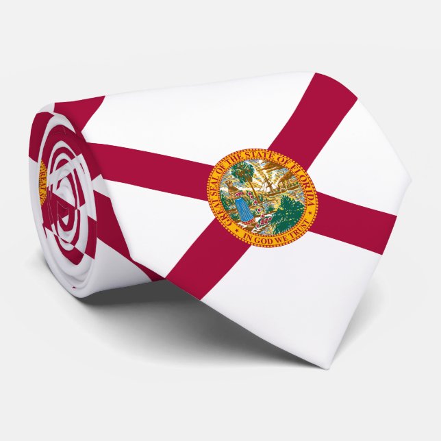 Gravata Bandeira do Estado da Flórida (Rolled)