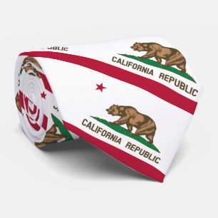 Gravata Bandeira do Estado da República da Califórnia