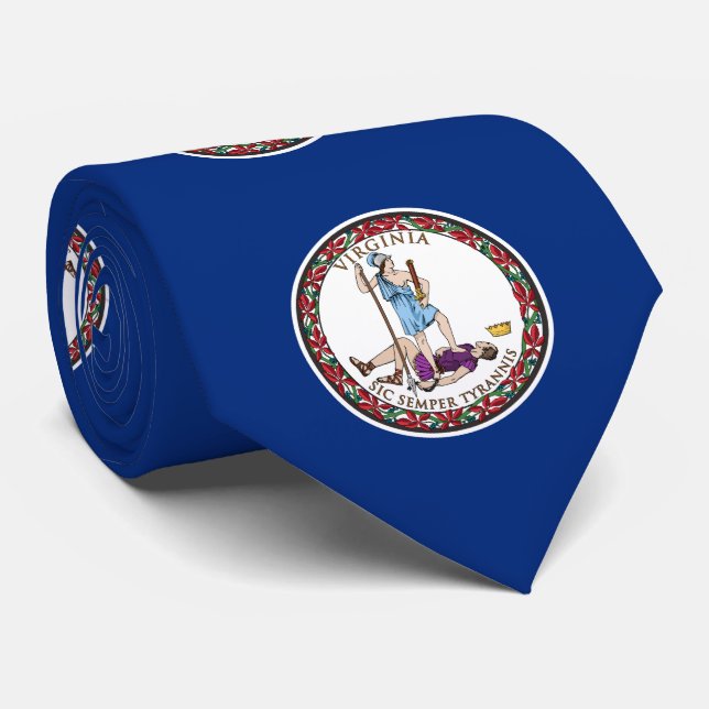 Gravata Bandeira do Estado da Virgínia (Rolled)