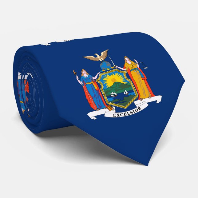 Gravata Bandeira do Estado de Nova York (Rolled)
