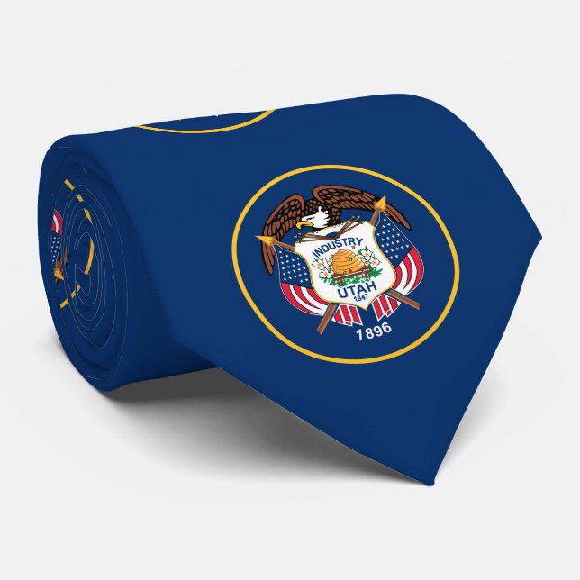 Gravata Bandeira do Estado de Utah (Rolled)