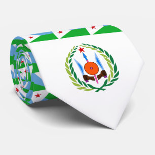 Gravata Bandeira do Jibutiano e Casaco de Armas, Bandeira 
