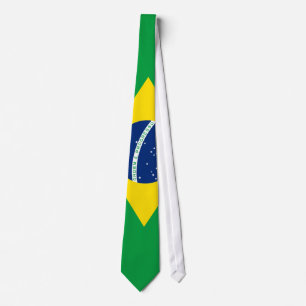 Gravata Bandeira do laço de Brasil