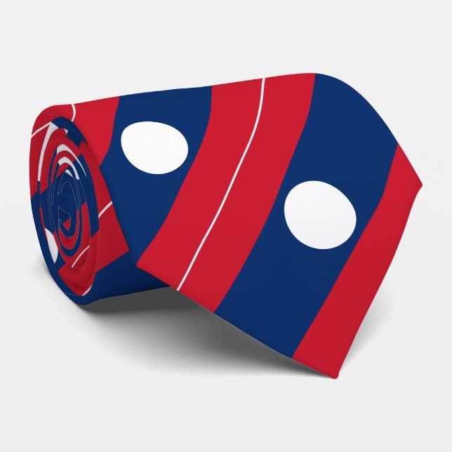 Gravata Bandeira do Laos (Rolled)