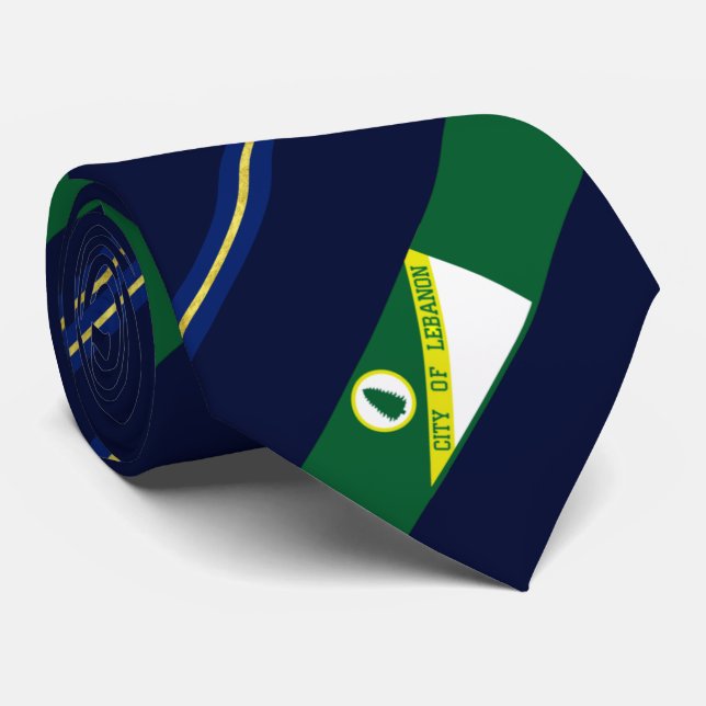 Gravata Bandeira do Líbano (Tennessee) (Rolled)