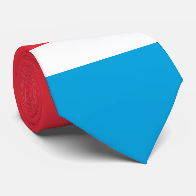 Gravata Bandeira do Luxemburgo (Rolled)