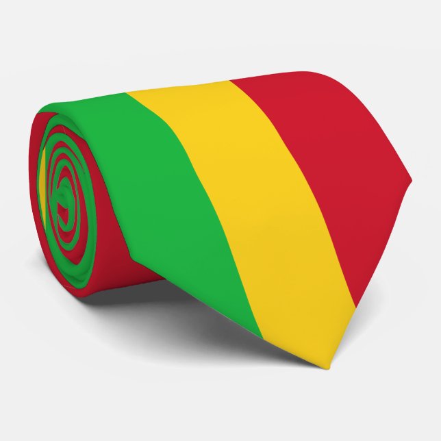 Gravata Bandeira do Mali (Rolled)