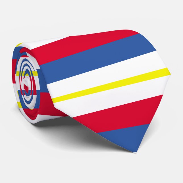 Gravata Bandeira do Meclemburgo-Pomerânia Ocidental (Rolled)