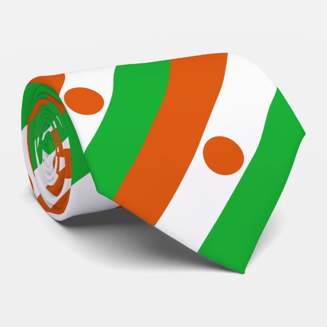 Gravata Bandeira do Níger (Rolled)