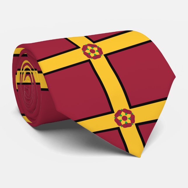 Gravata Bandeira do Northamptonshire Neck Tie (Rolled)