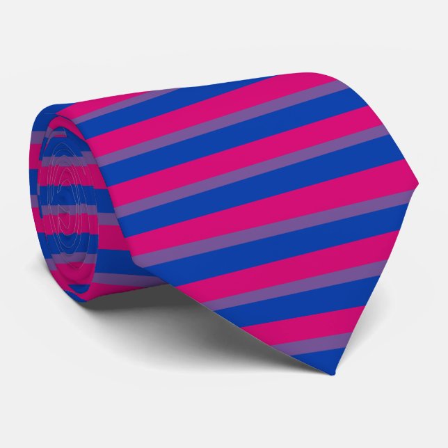 Gravata Bandeira do Orgulho Bissexual (Rolled)