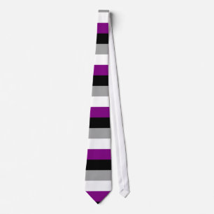 Gravata Bandeira do orgulho do Asexuality