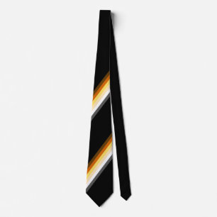 Gravata Bandeira do Orgulho dos Ursos Másculos e Esbeltos