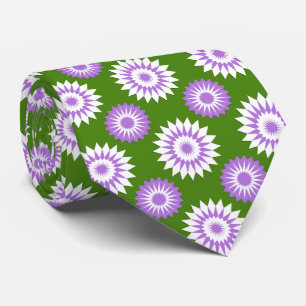 Gravata Bandeira do orgulho genderqueer / padrão de flor v