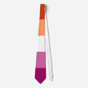 Gravata Bandeira do Orgulho Lésbico LGBTQ