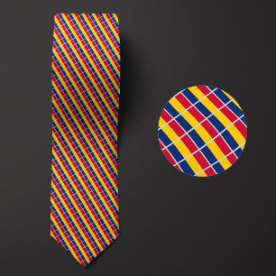 Gravata Bandeira do padrão Chade