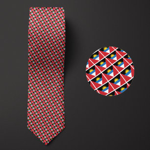 Gravata Bandeira do Padrão de Antígua e Barbuda