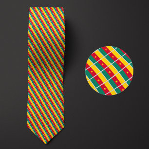 Gravata Bandeira do padrão dos Camarões