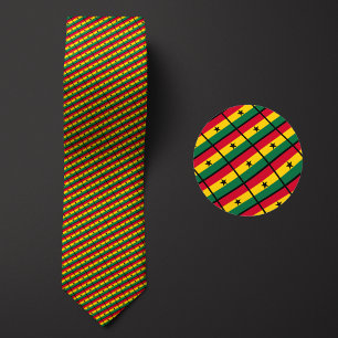 Gravata Bandeira do padrão Gana