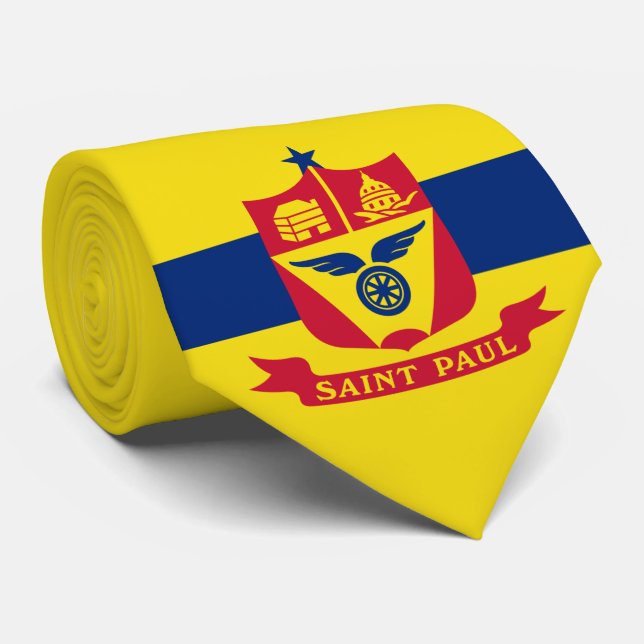 Gravata Bandeira do Santo Paul (Minnesota) (Rolled)