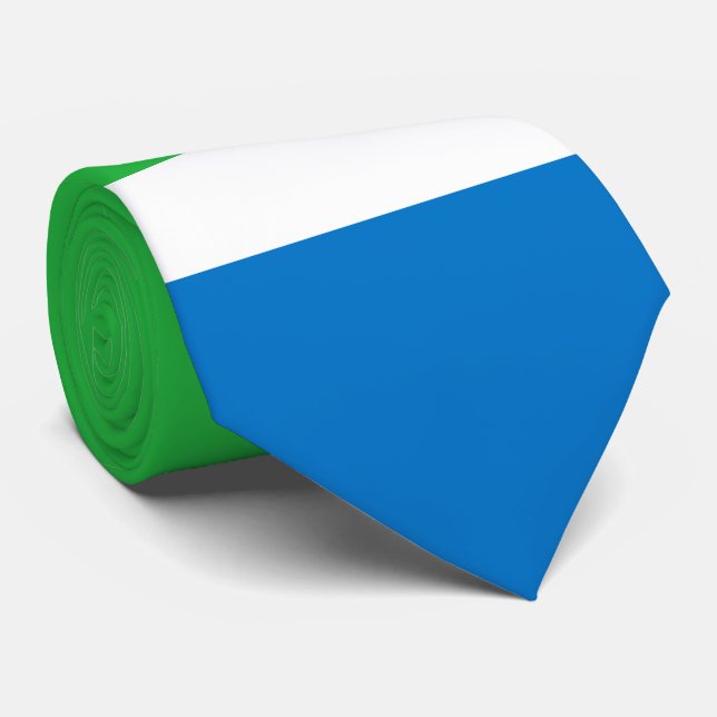 Gravata Bandeira do Sierra Leone (Rolled)