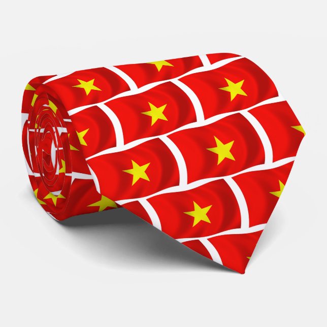 Gravata Bandeira do Vietnã (Rolled)