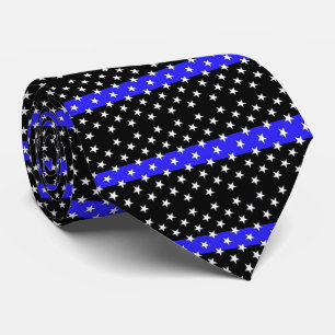 Gravata Bandeira dos Estados Unidos bonita da polícia