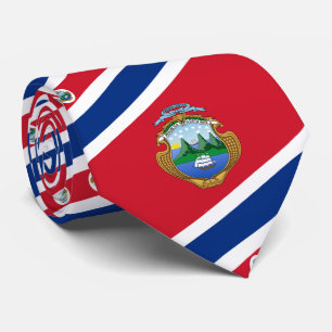 Gravata Bandeira e Casaco de Armas da Costa Rica