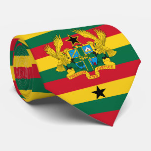 Gravata Bandeira e Casaco de armas do Gana