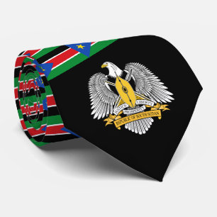 Gravata Bandeira e Casaco de Armas do Sudão do Sul, Sudão