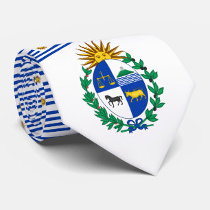 Gravata Bandeira e Casaco de Armas do Uruguai