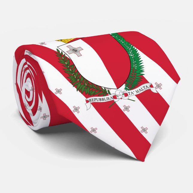 Gravata Bandeira e Casaco de armas maltesas, Bandeira de M (Rolled)