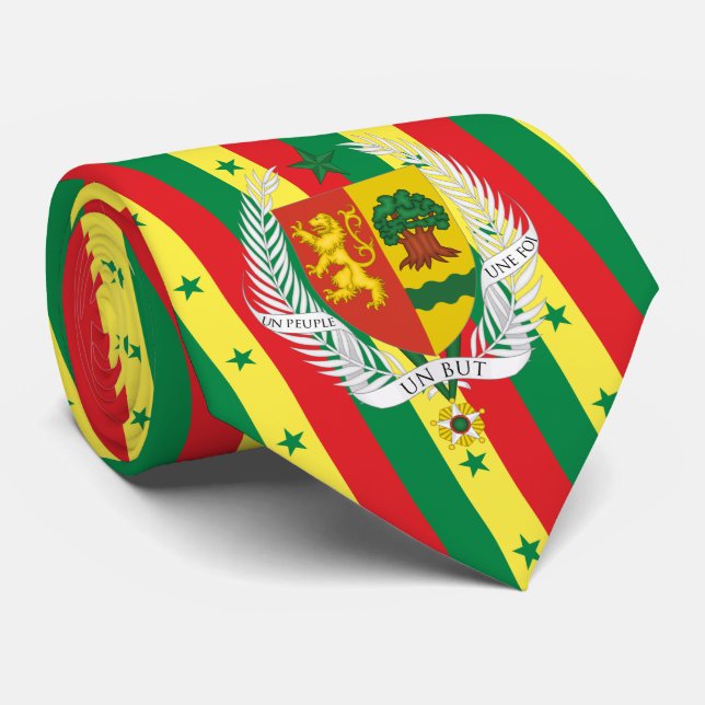 Gravata Bandeira e Casaco de armas senegalesas, Bandeira d (Rolled)