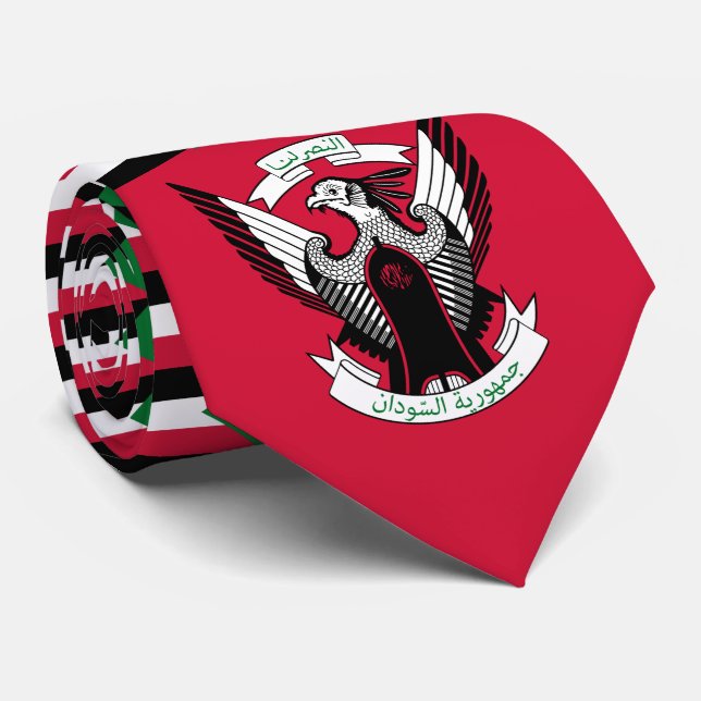 Gravata Bandeira e emblema do Sudão, Bandeira do Sudão (Rolled)