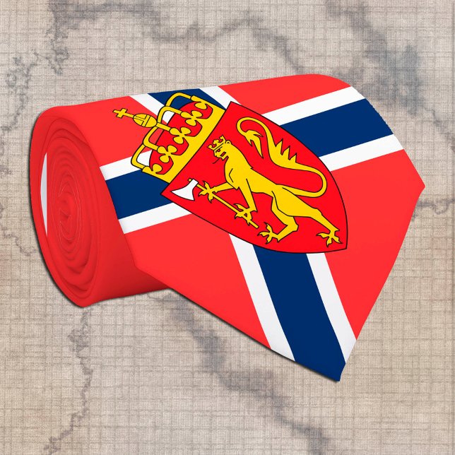 Gravata Bandeira e negócios noruegueses, viagem/esportes (Criador carregado)