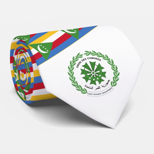 Gravata Bandeira e Selo Comoriano, Bandeira das Comores (Rolled)