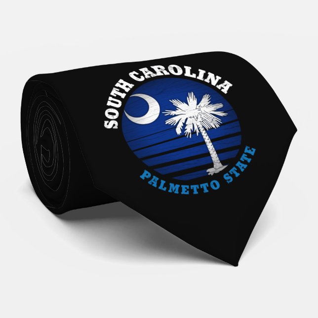 GRAVATA BANDEIRA ESTATAL DA CAROLINA PALMETTO DO SUL (Rolled)