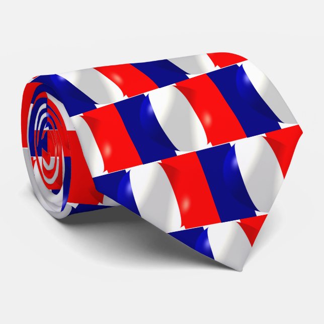 Gravata Bandeira francesa (Rolled)
