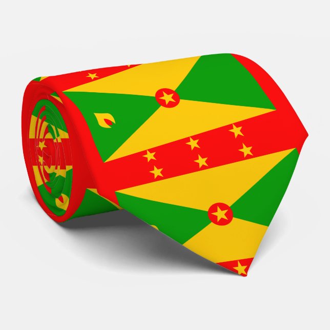 Gravata Bandeira Granada (Rolled)