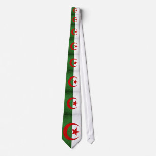 Gravata Bandeira Grunge Argélia