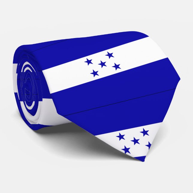 Gravata bandeira Honduras (Rolled)