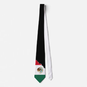 Gravata Bandeira mexicana clássica