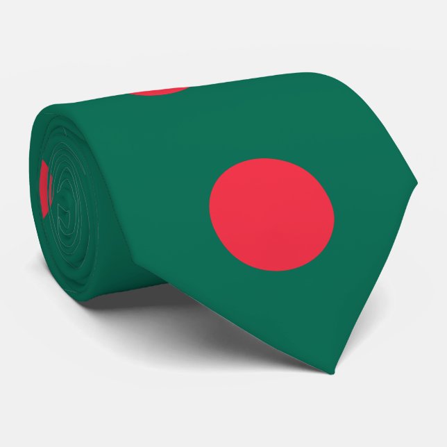 Gravata Bandeira Patriótica Bangladesh (Rolled)