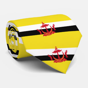 Gravata Bandeira Patriótica de Brunei