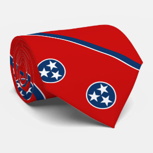 Gravata Bandeira patriótica do estado de Tennessee