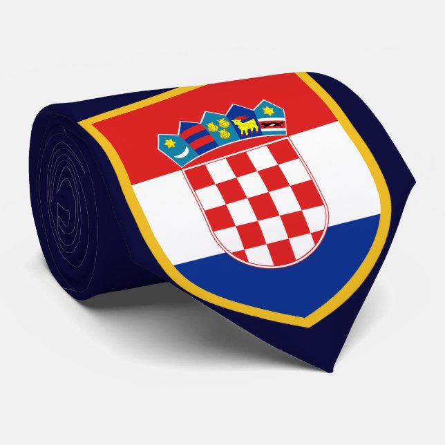 Gravata Bandeira personalizada de Croatia (Rolled)