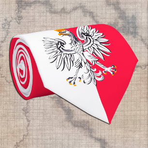 Gravata Bandeira polonesa e Polônia de águia, empresa/es